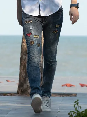 Slim Fit Ripped Jeans - FMBP19-016