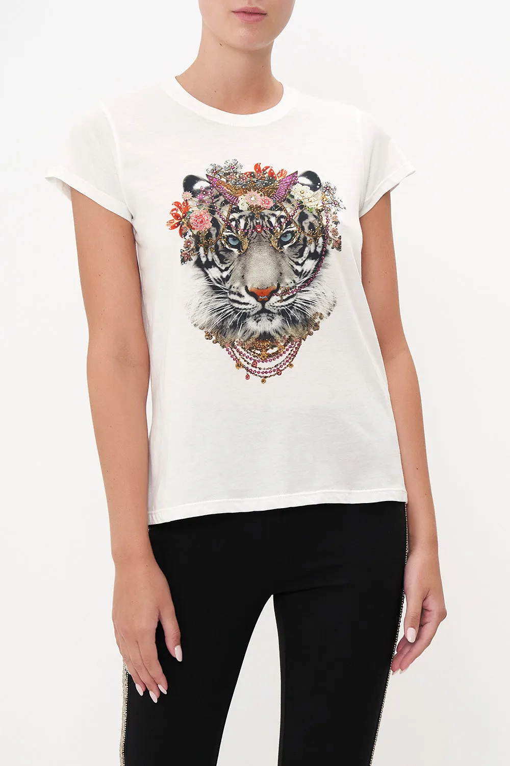 SLIM FIT  ROUND NECK T-SHIRT THE LEGEND OF ZIBA