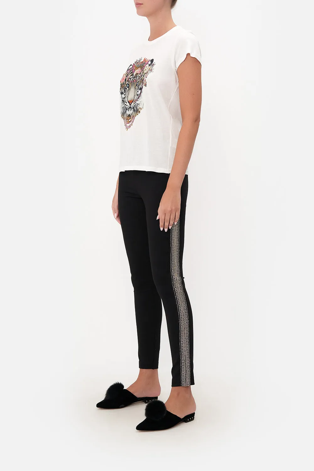 SLIM FIT  ROUND NECK T-SHIRT THE LEGEND OF ZIBA