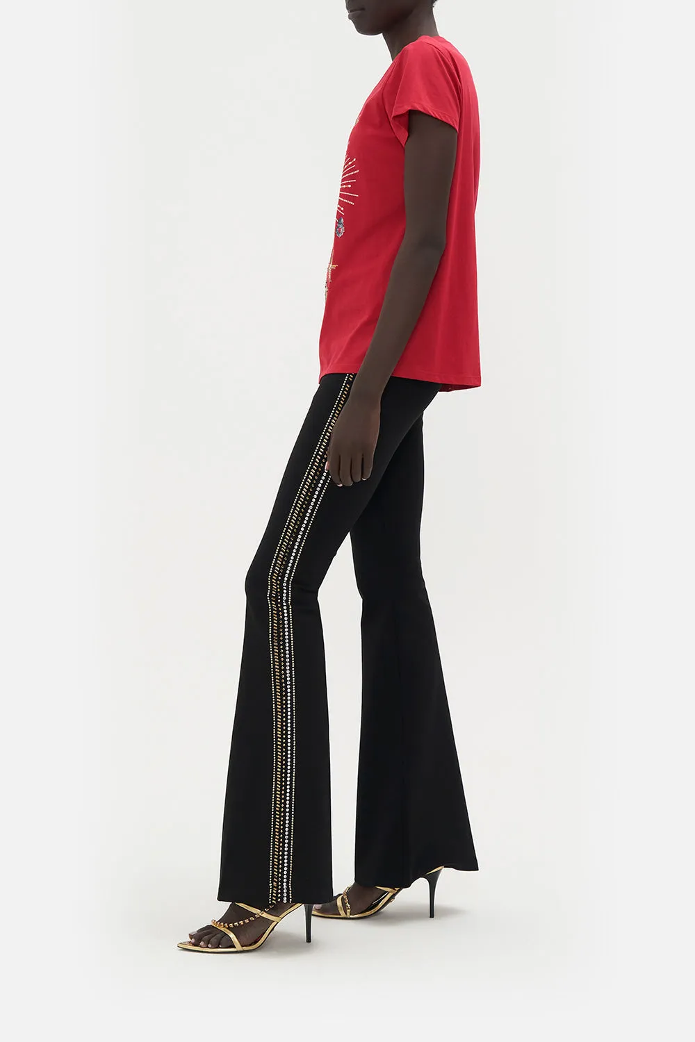 SLIM FIT ROUND NECK T-SHIRT VIEW FROM THE VEIL