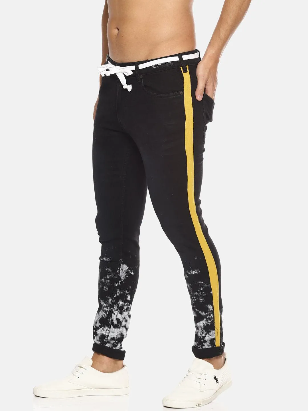 Smoke Print Skinny Jeans