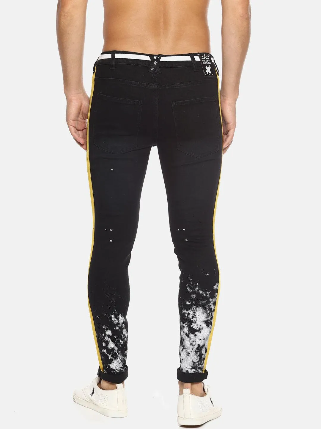 Smoke Print Skinny Jeans