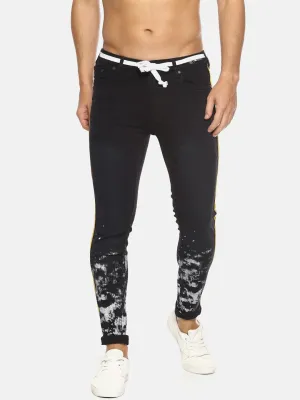 Smoke Print Skinny Jeans