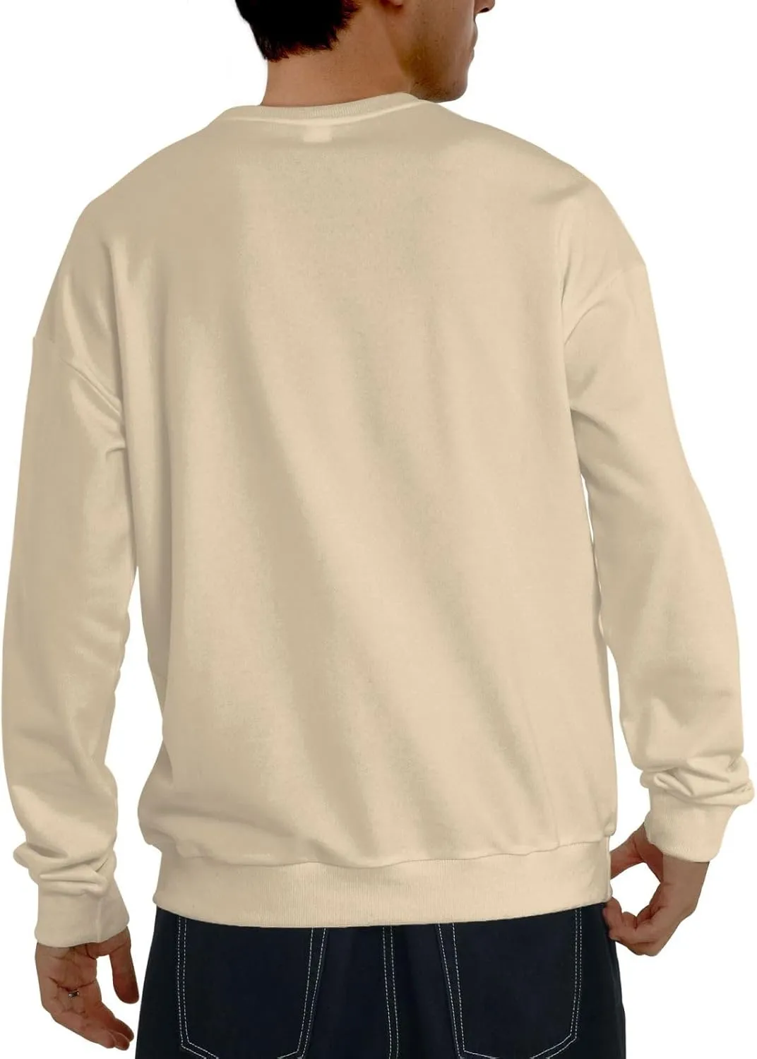 Snap On Men'S Fleece Crew-Neck Hoodie Long Sleeve Fleece Sweatshirt-