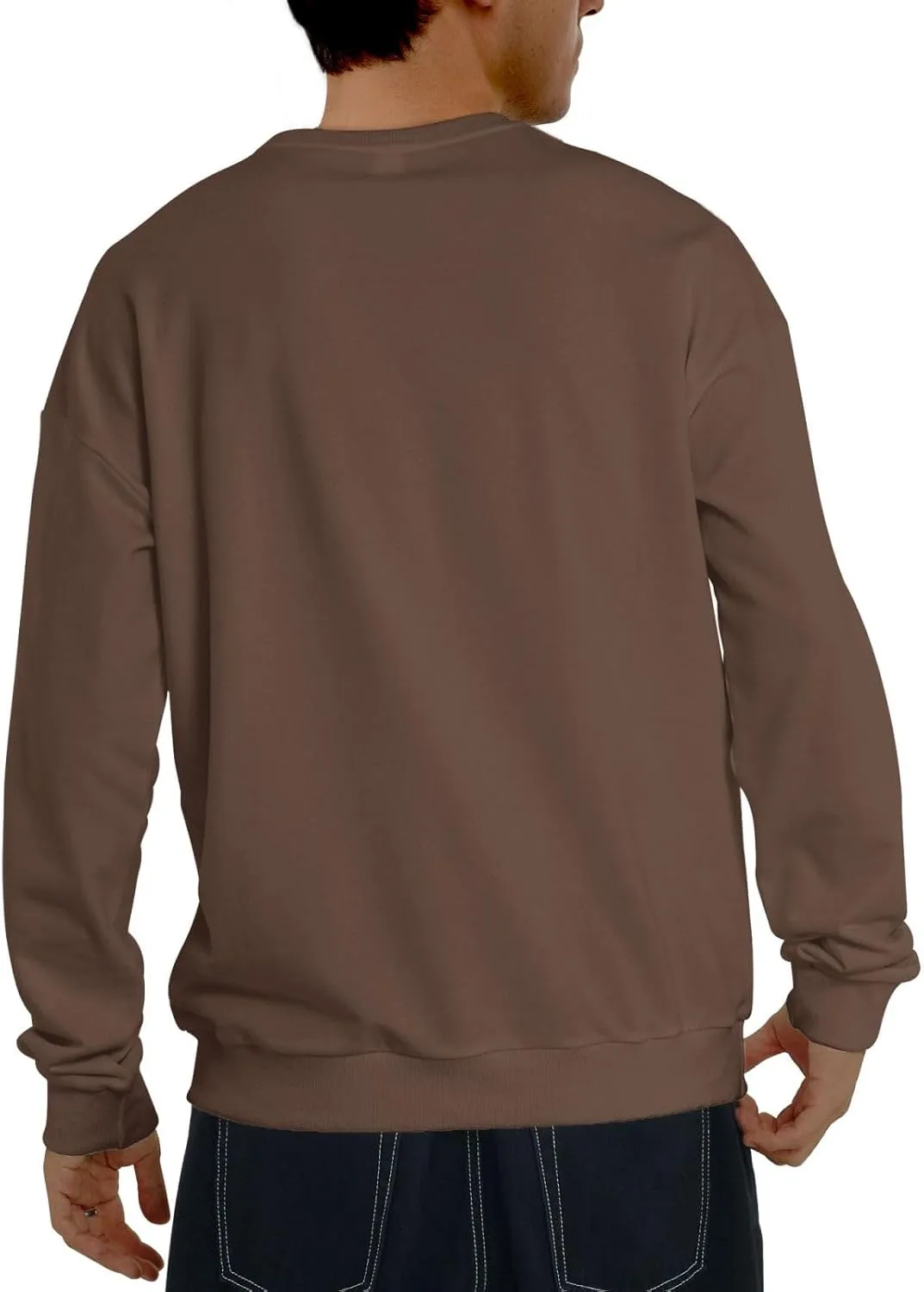 Snap On Men'S Fleece Crew-Neck Hoodie Long Sleeve Fleece Sweatshirt-