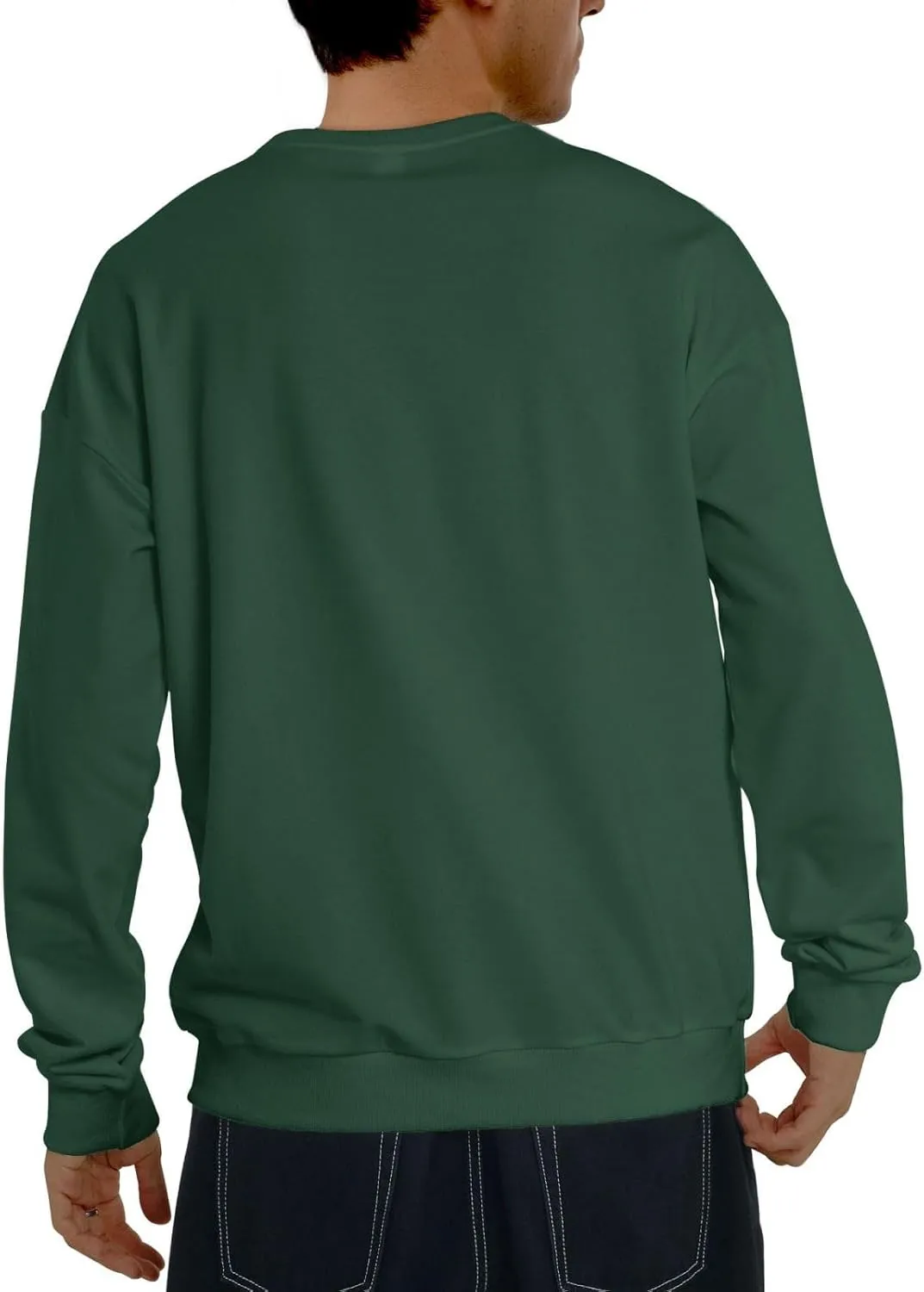 Snap On Men'S Fleece Crew-Neck Hoodie Long Sleeve Fleece Sweatshirt-