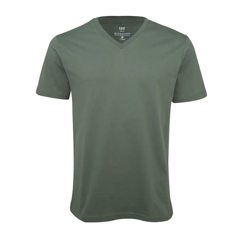Solid Color V-Neck Tee