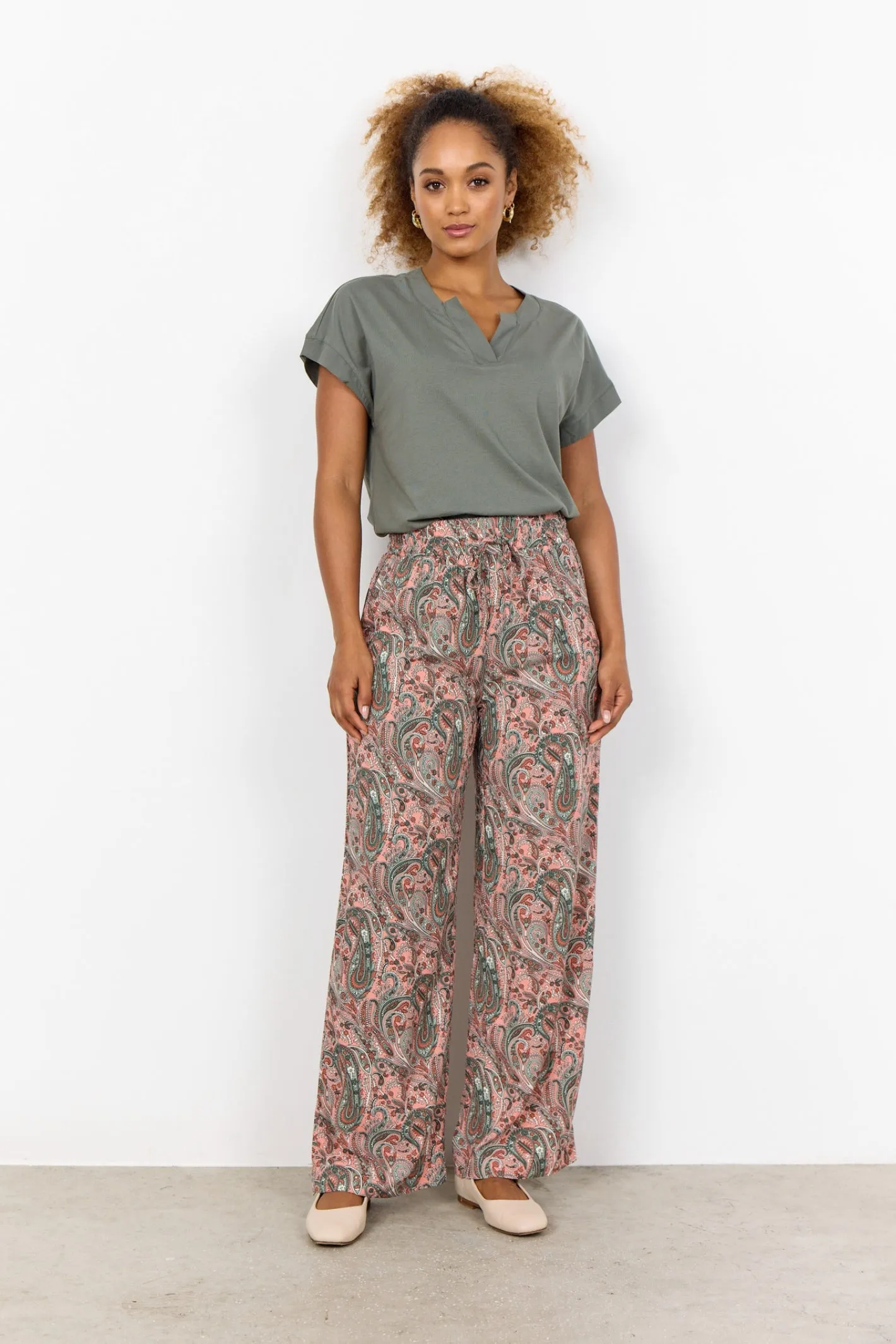 Soya Concept 26446-20 7390 SC Derby 27 Basic Cotton T-Shirt in Misty