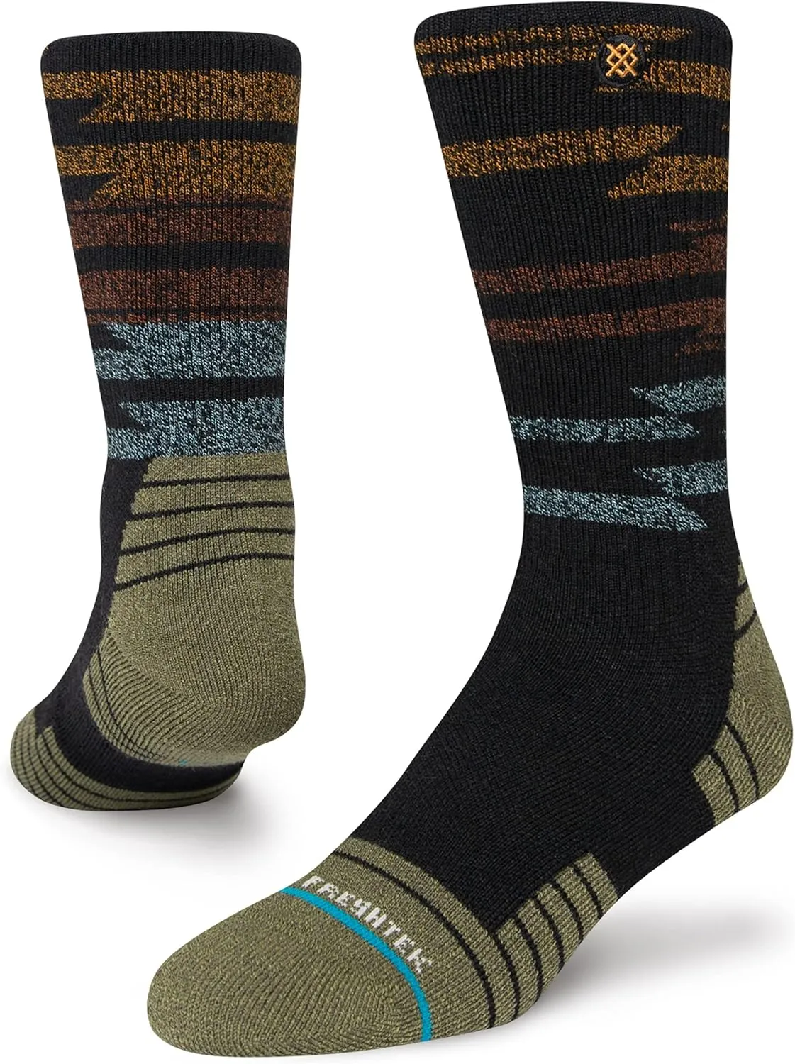 Stance Blanket Statement Hiking Crew Black MD (US Men's Shoe 6-8.5, Women's Shoe 8-10.5)