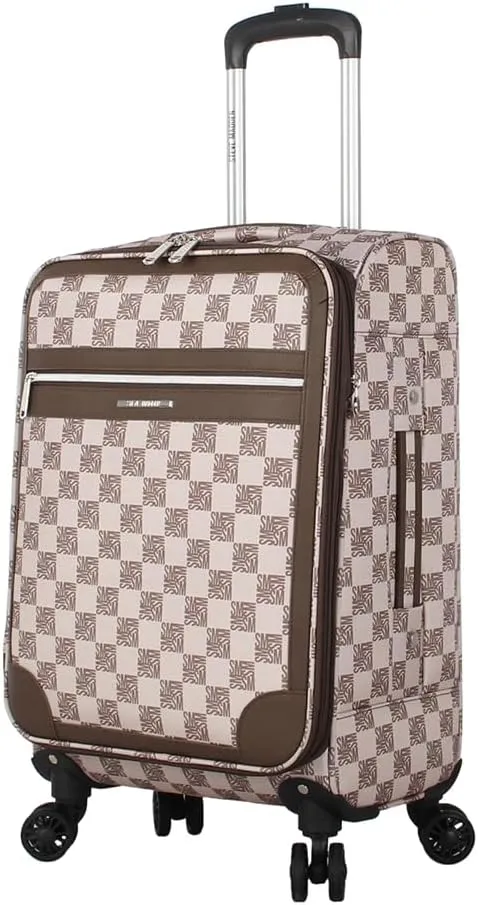 Steve Madden Designer Luggage, Chalet Brown, 20 Inches