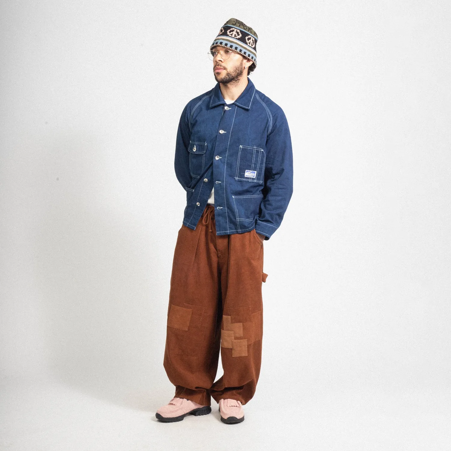 [STORY MFG] RAILROAD JACKET _ INDIGO WONKY-WEAR