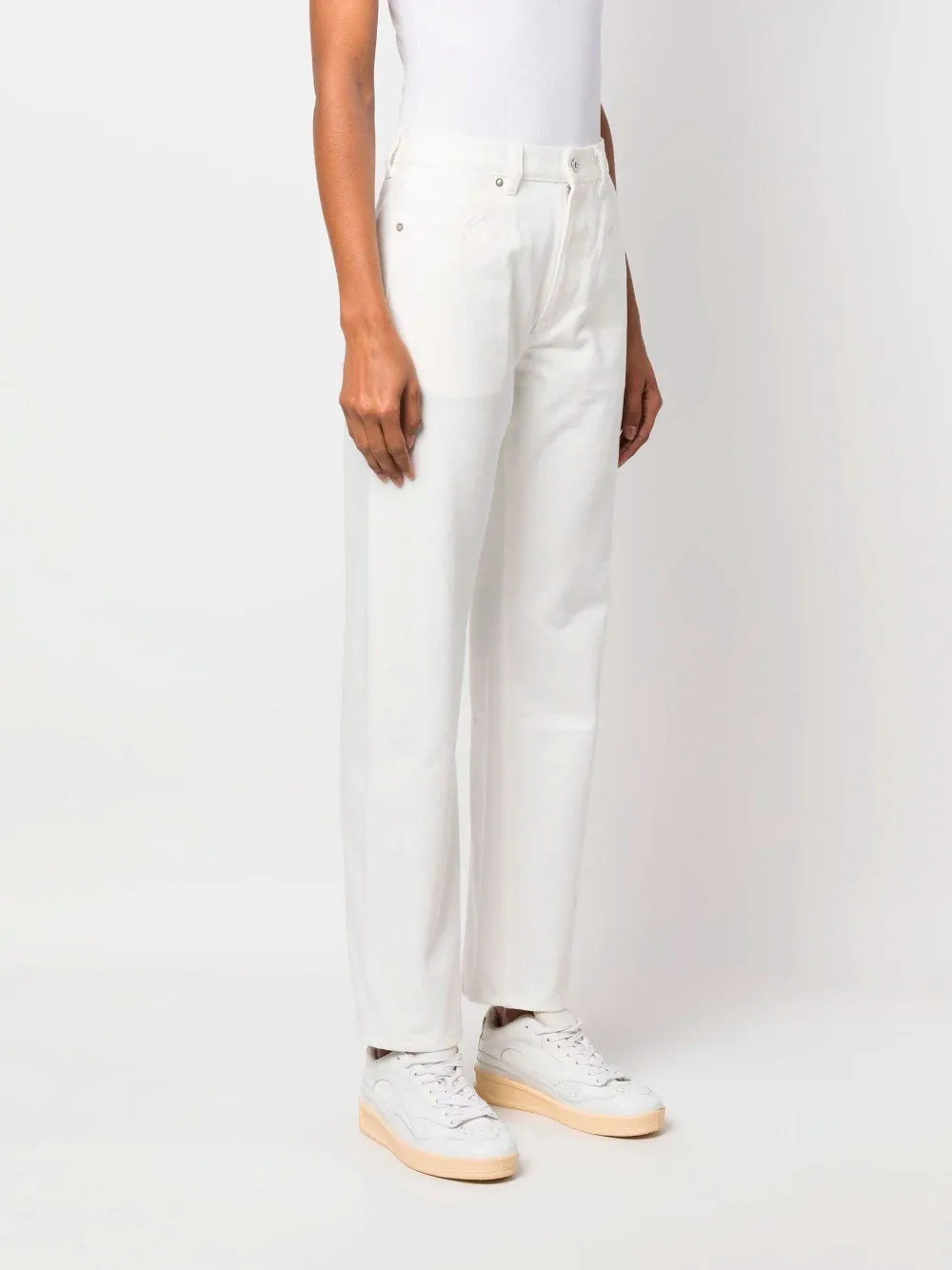 Straight-leg cotton jeans