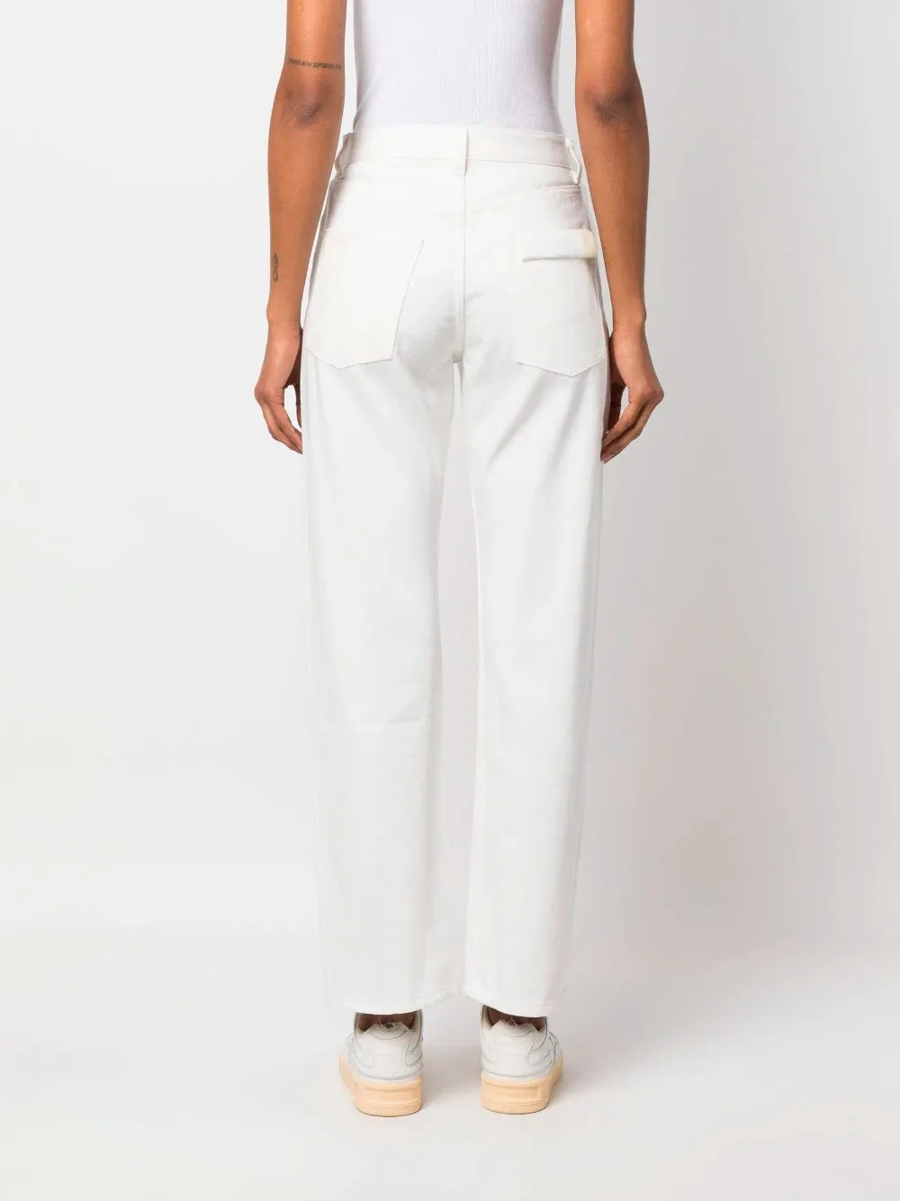 Straight-leg cotton jeans