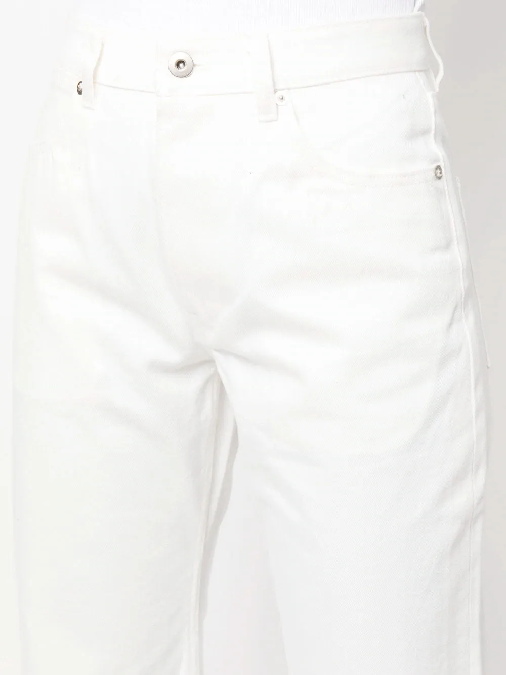 Straight-leg cotton jeans