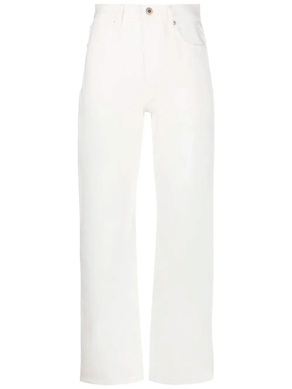Straight-leg cotton jeans