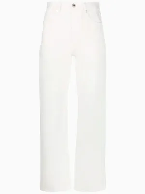 Straight-leg cotton jeans