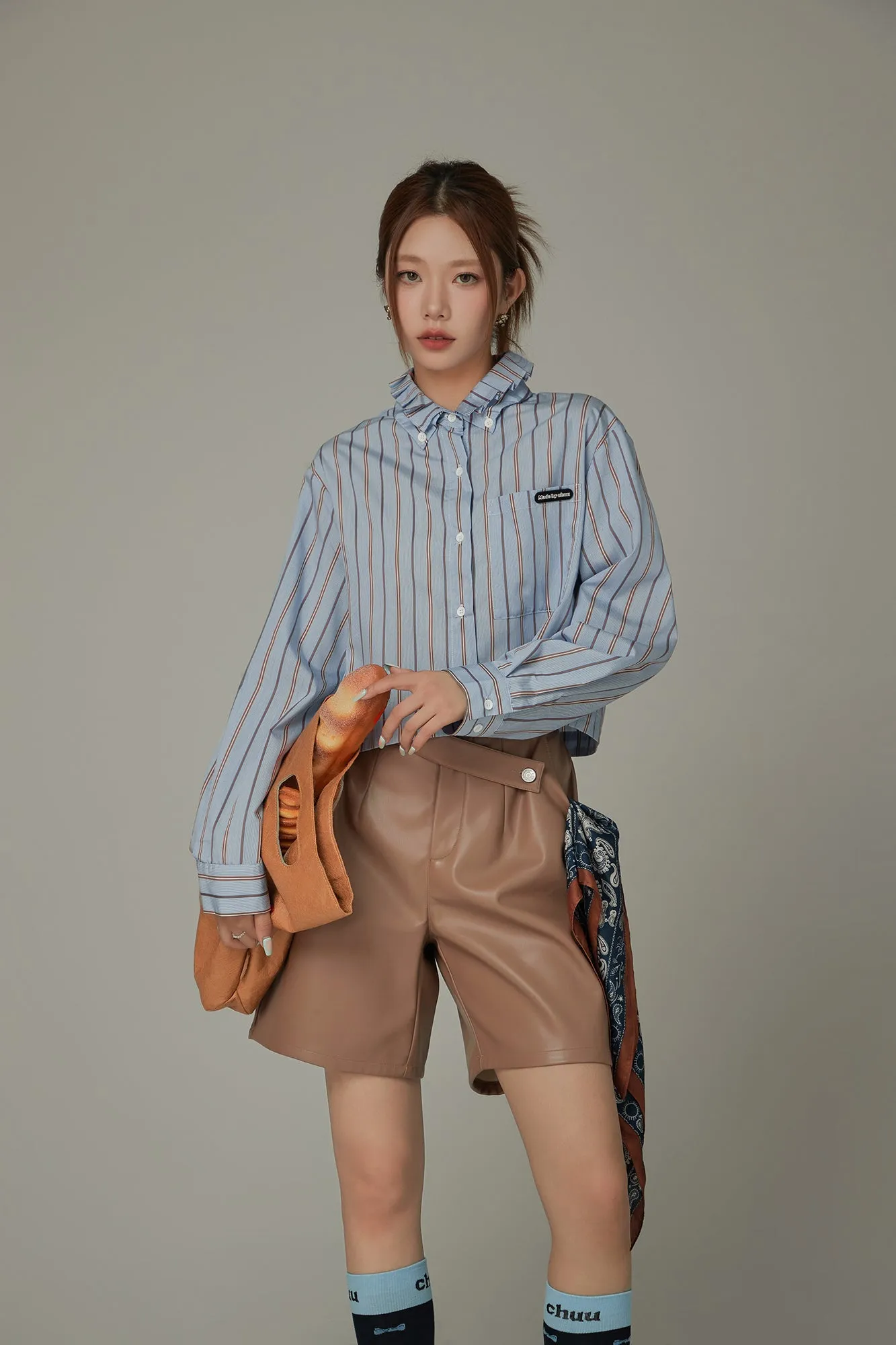 Stripe Loose Fit Long Sleeve Shirt
