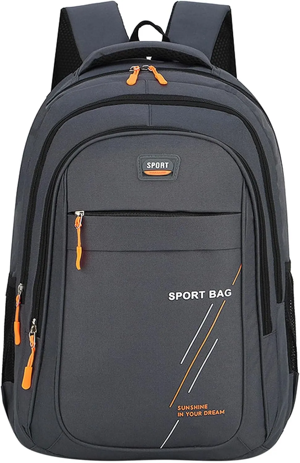 Student Backpack Fashionable New Pattern Large Capacity Outdoor Travel Practical y Backpack (Dark Gray, One Size)