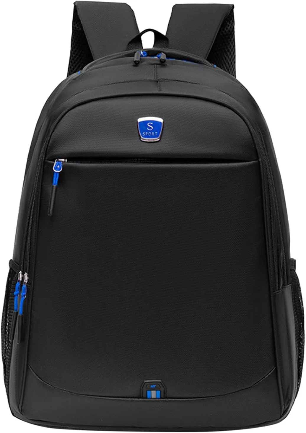 Student Backpack Fashionable New Pattern Simple Solid Color Large Capacity Practical Travel Bag Rolling (Blue, One Size)