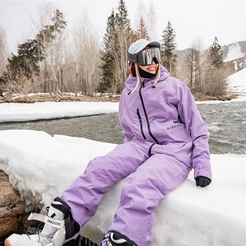 Stylish Female Ski Jacket Alpine Windproof Outwear for Sports