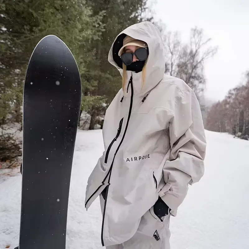 Stylish Female Ski Jacket Alpine Windproof Outwear for Sports