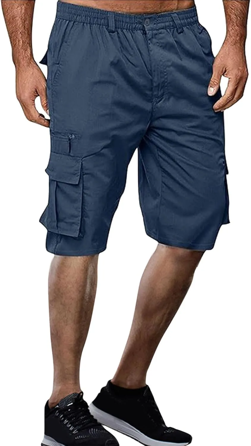 Summer Casual Cargo Shorts Mens 2024 Lightweight Multi Pocket TrendyStreetwear Shorts Lightweight Beach Shorts