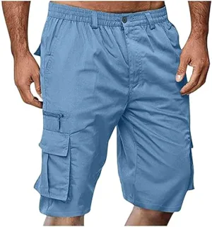 Summer Casual Cargo Shorts Mens 2024 Lightweight Multi Pocket TrendyStreetwear Shorts Lightweight Beach Shorts