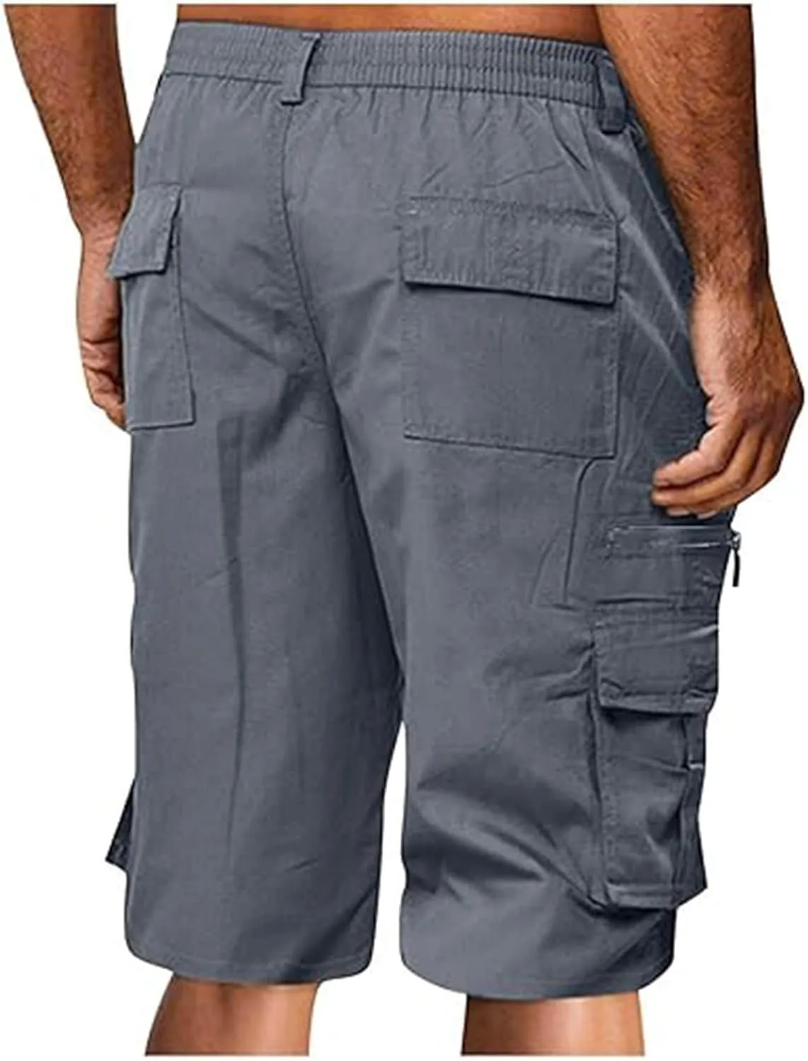 Summer Casual Cargo Shorts Mens 2024 Lightweight Multi Pocket TrendyStreetwear Shorts Lightweight Beach Shorts