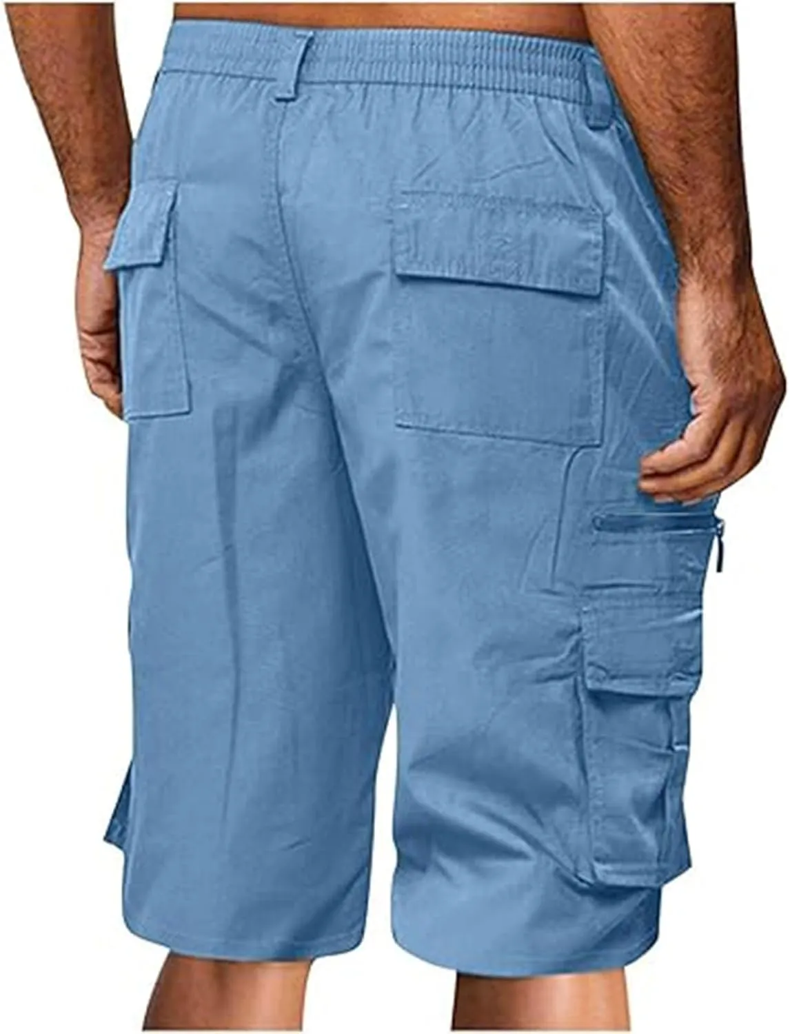 Summer Casual Cargo Shorts Mens 2024 Lightweight Multi Pocket TrendyStreetwear Shorts Lightweight Beach Shorts