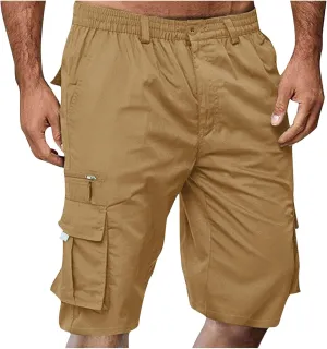Summer Casual Cargo Shorts Mens 2024 Lightweight Multi Pocket TrendyStreetwear Shorts Lightweight Beach Shorts