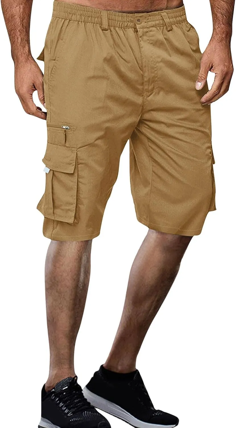 Summer Casual Cargo Shorts Mens 2024 Lightweight Multi Pocket TrendyStreetwear Shorts Lightweight Beach Shorts