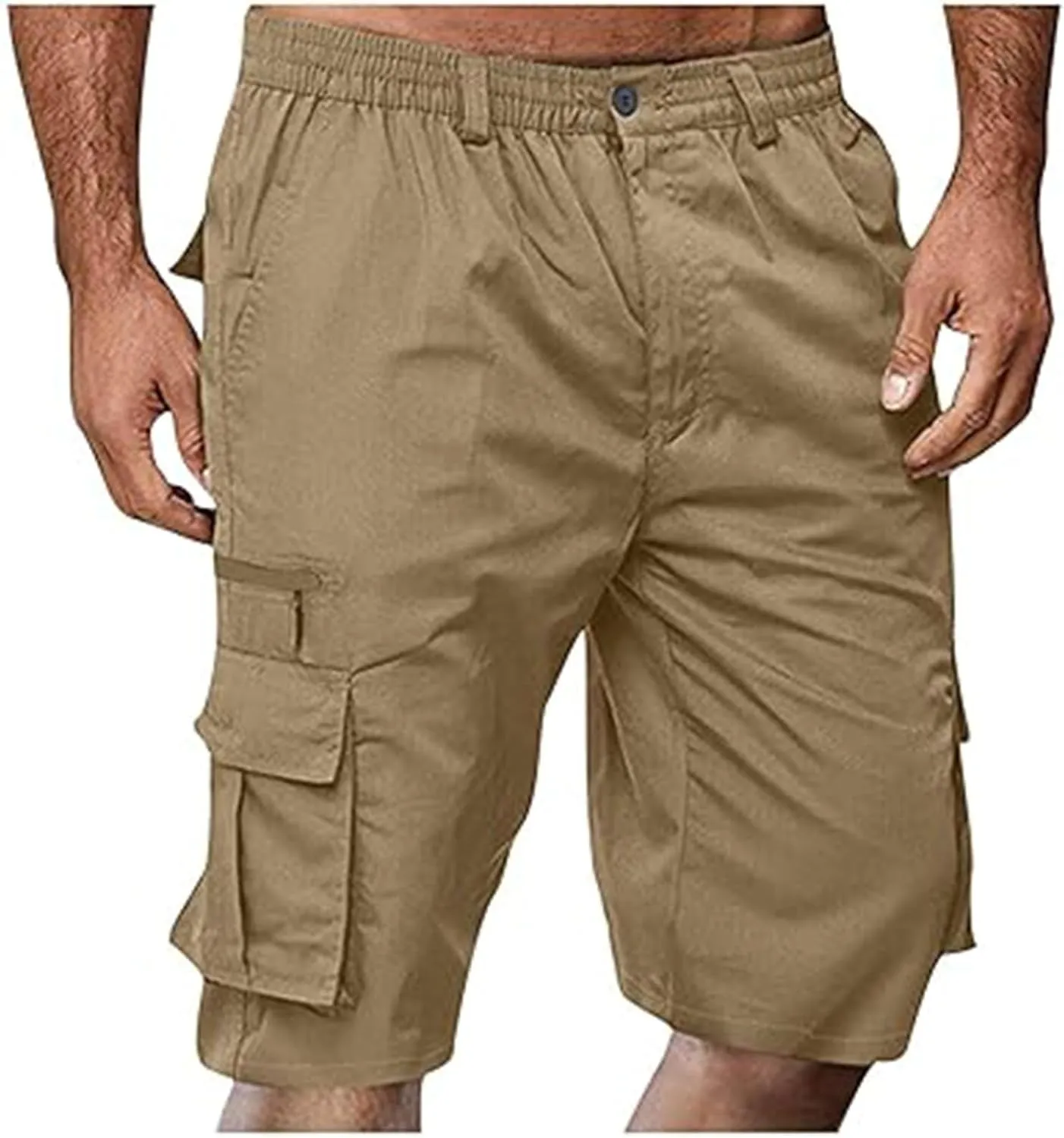 Summer Casual Cargo Shorts Mens 2024 Lightweight Multi Pocket TrendyStreetwear Shorts Lightweight Beach Shorts
