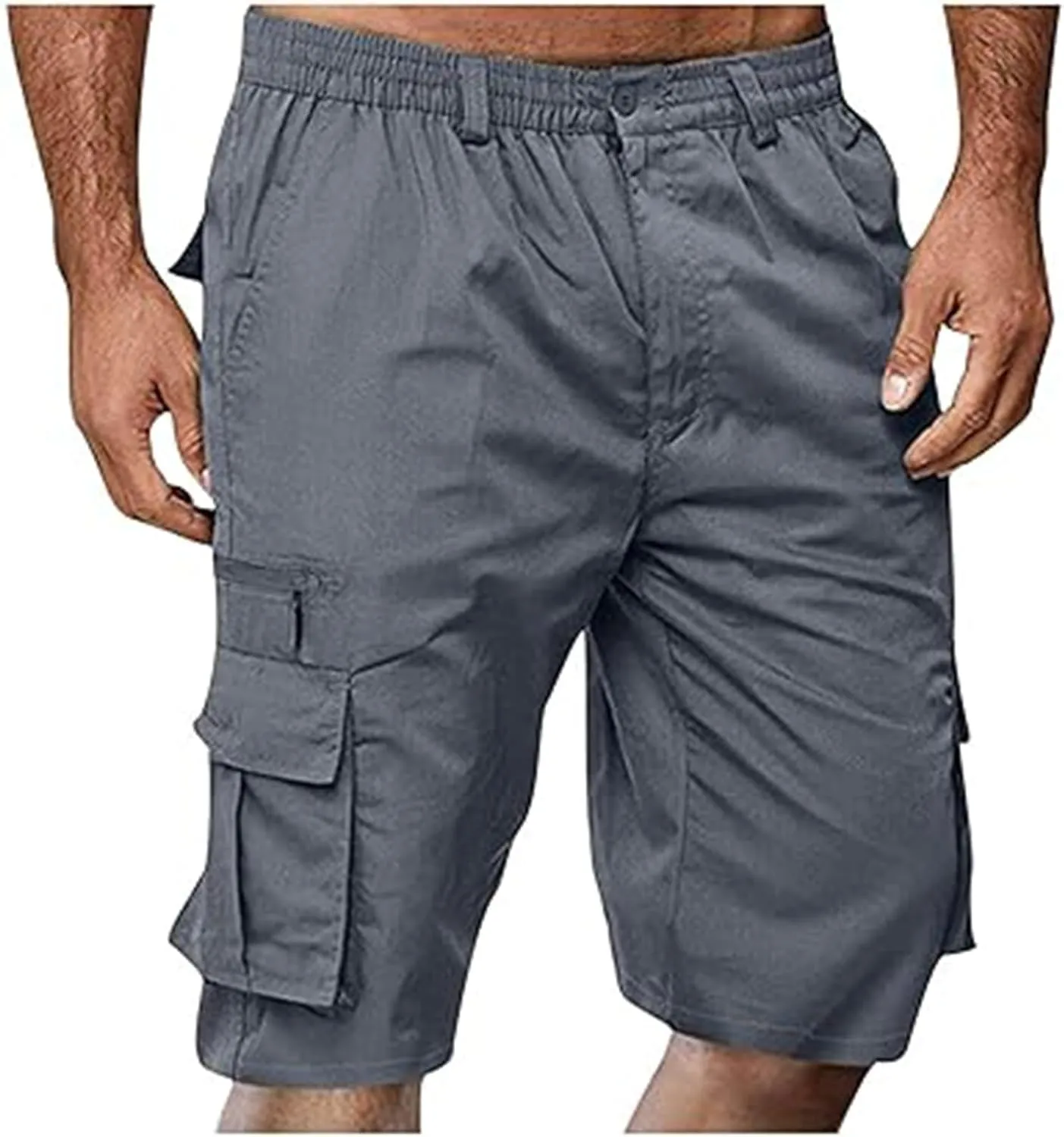 Summer Casual Cargo Shorts Mens 2024 Lightweight Multi Pocket TrendyStreetwear Shorts Lightweight Beach Shorts