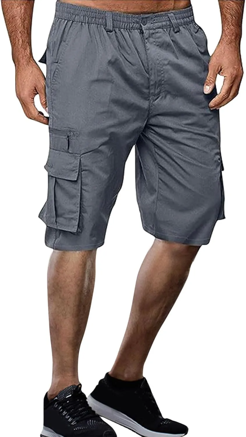 Summer Casual Cargo Shorts Mens 2024 Lightweight Multi Pocket TrendyStreetwear Shorts Lightweight Beach Shorts