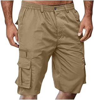 Summer Casual Cargo Shorts Mens 2024 Lightweight Multi Pocket TrendyStreetwear Shorts Lightweight Beach Shorts