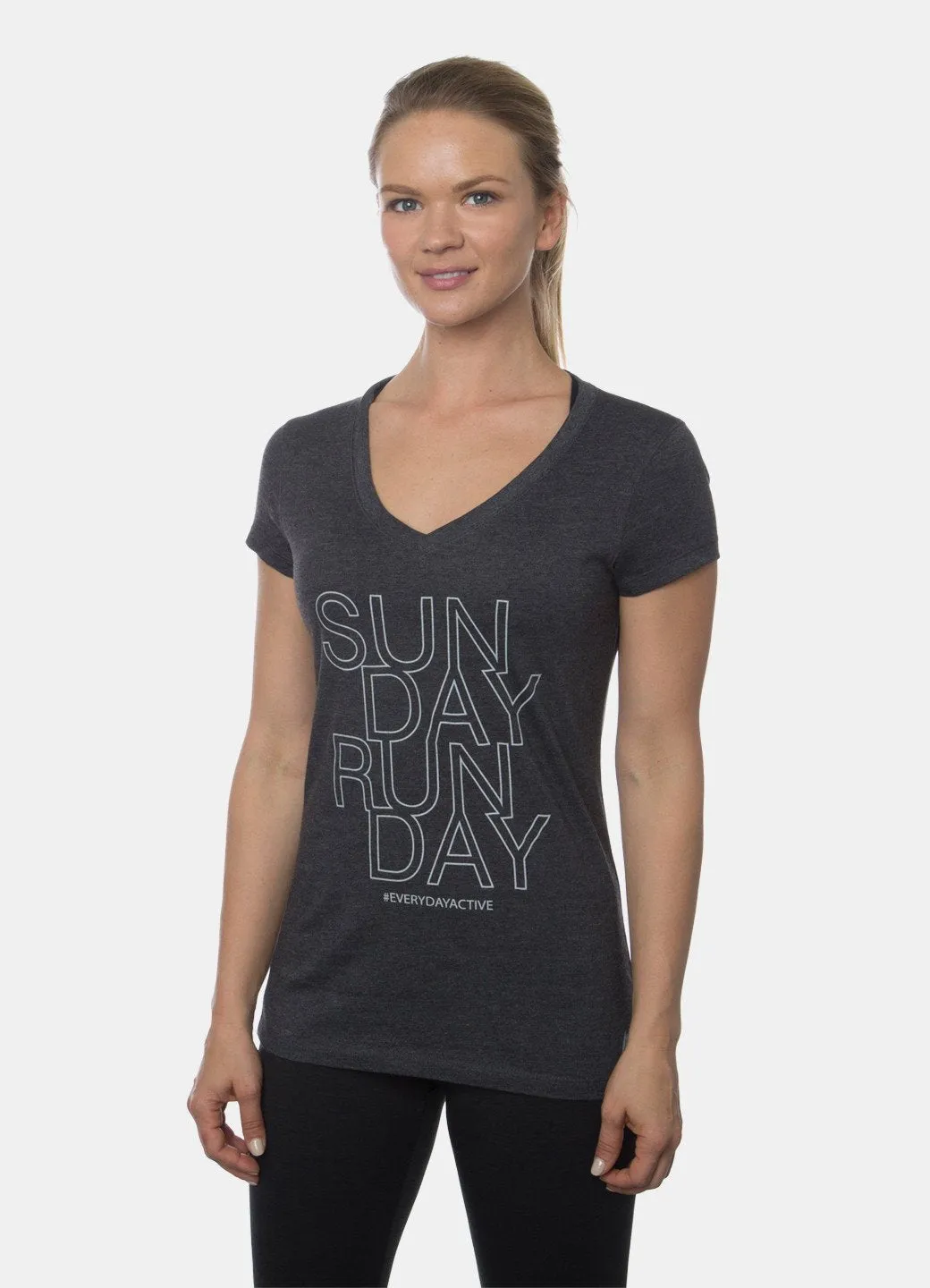 Sunday Runday v-neck tee