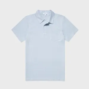 Sunspel Riviera Polo Shirt Pastel Blue