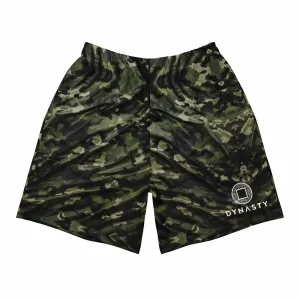 Tactical Camouflage Active Training Workout Shorts (Green Woodland)