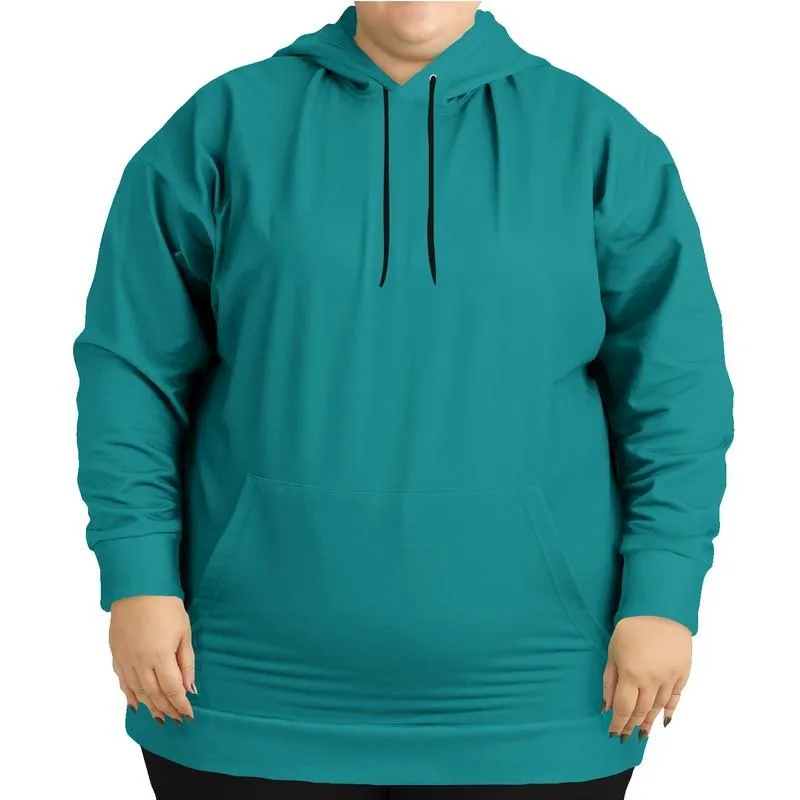 Teal Hoodie | Unisex | with PLUS sizes | C100M0Y38K30