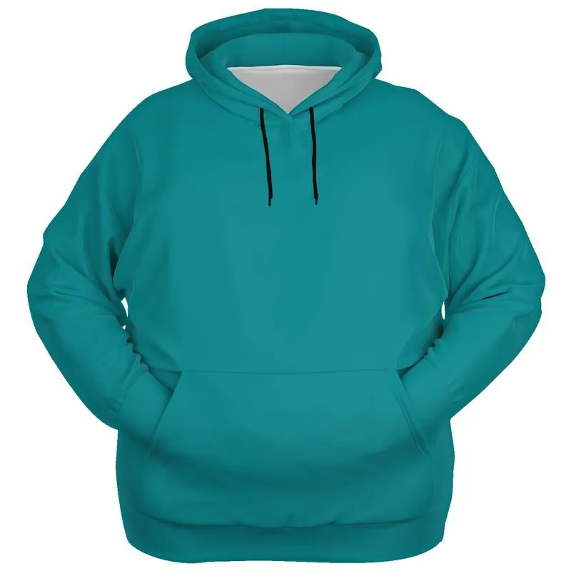 Teal Hoodie | Unisex | with PLUS sizes | C100M0Y38K30