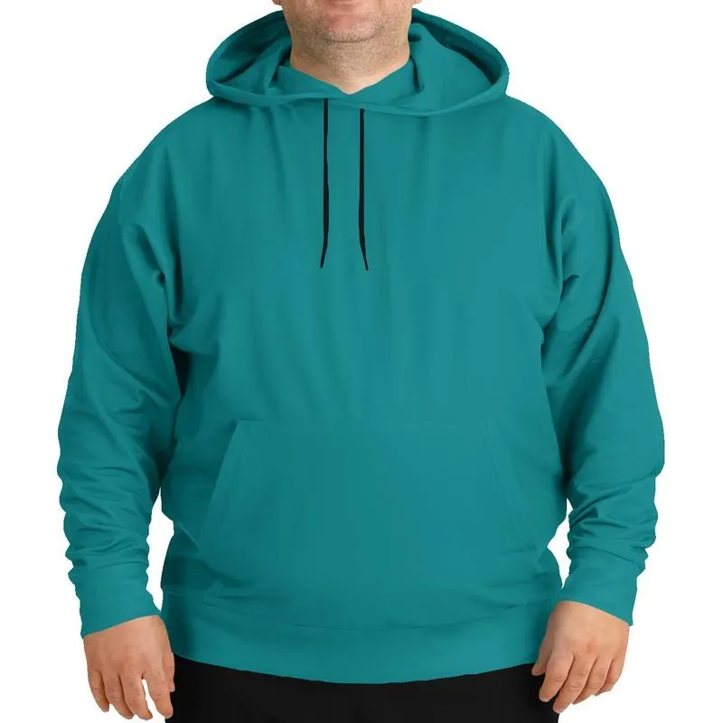 Teal Hoodie | Unisex | with PLUS sizes | C100M0Y38K30