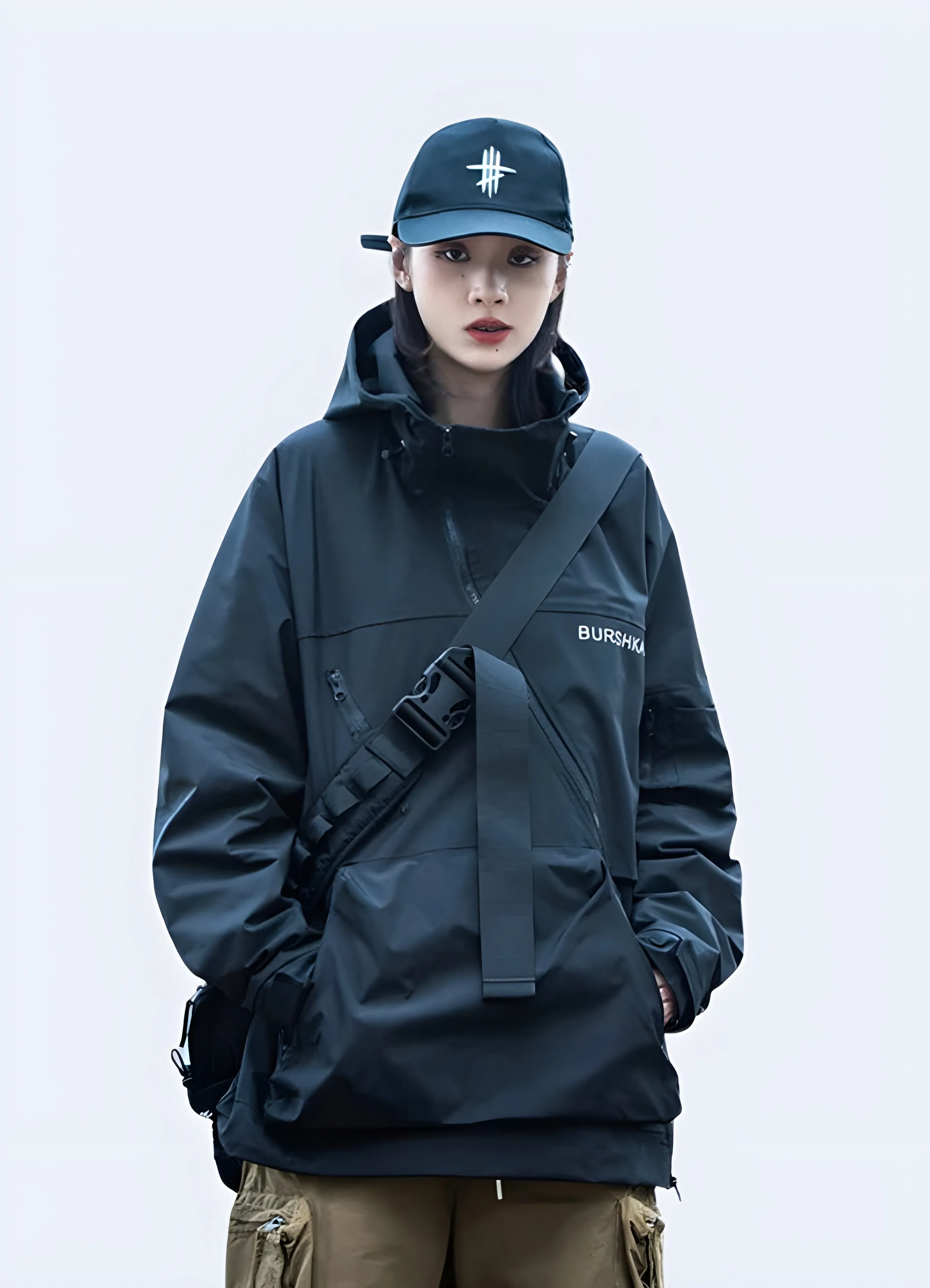 Techwear Cargo Jacket Women
