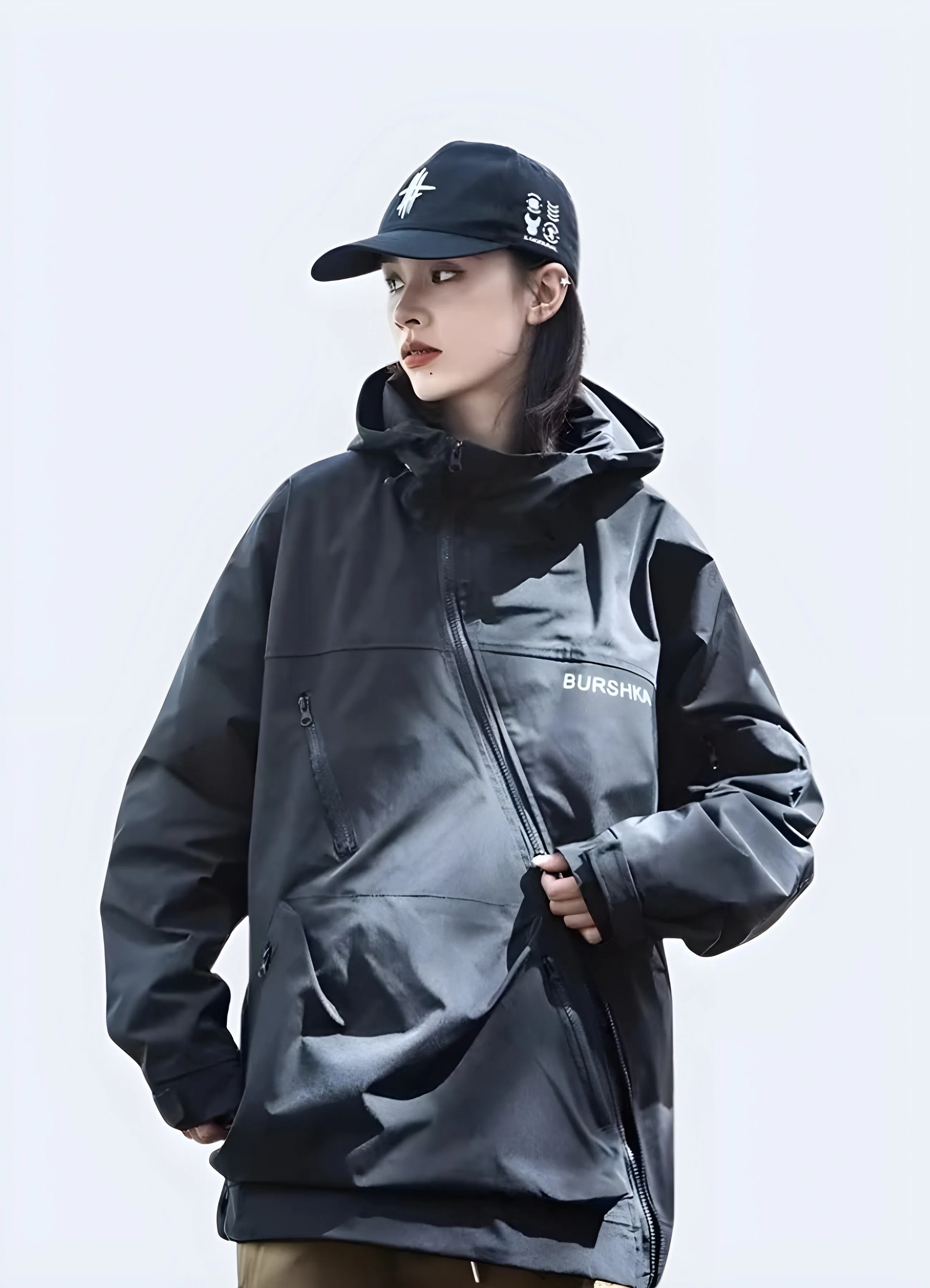 Techwear Cargo Jacket Women