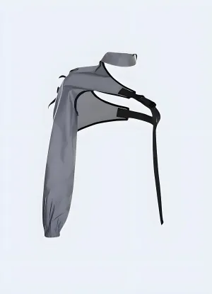 Techwear One Sleeve Reflective Woman Top