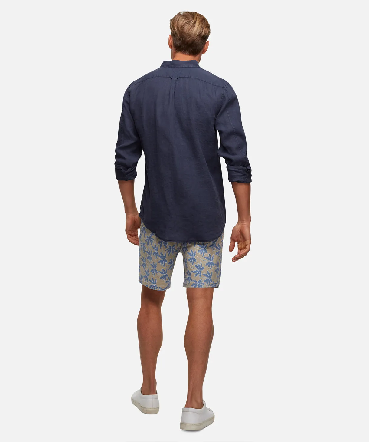 The Tennyson Linen L/s Shirt - OD Navy