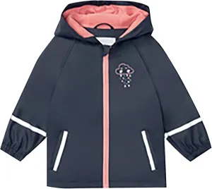 Toddler Boys Girls Rain Jacket Windbreaker Fleece Lined Raincoat Windproof Hooded Lightweight Rain Coats with Pockets