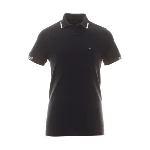 Tommy Hilfiger Logo Cuff Slim Polo Shirt
