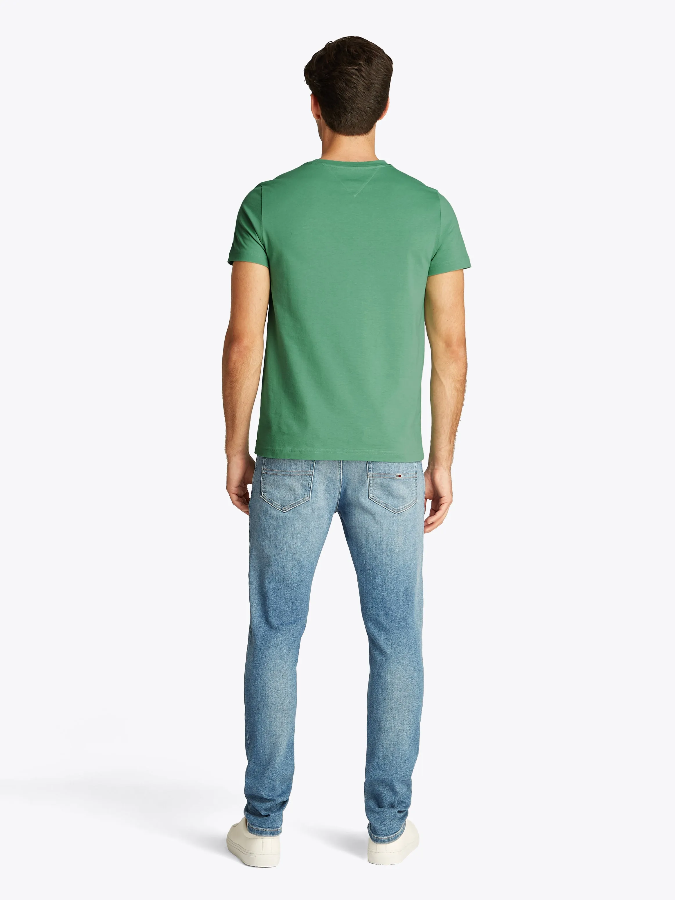 Tommy Hilfiger Logo Embroidery Slim T-Shirt - Green