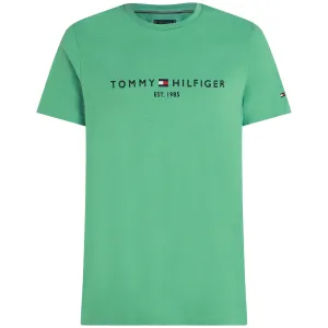 Tommy Hilfiger Logo Embroidery Slim T-Shirt - Green