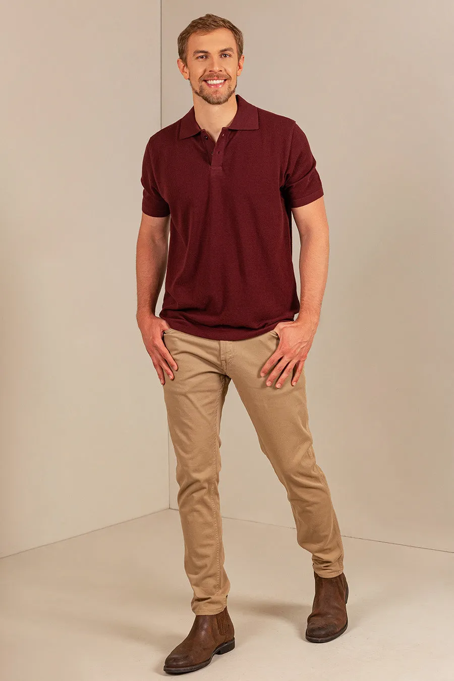Umbino T-Shirt Cotton Color Guinda